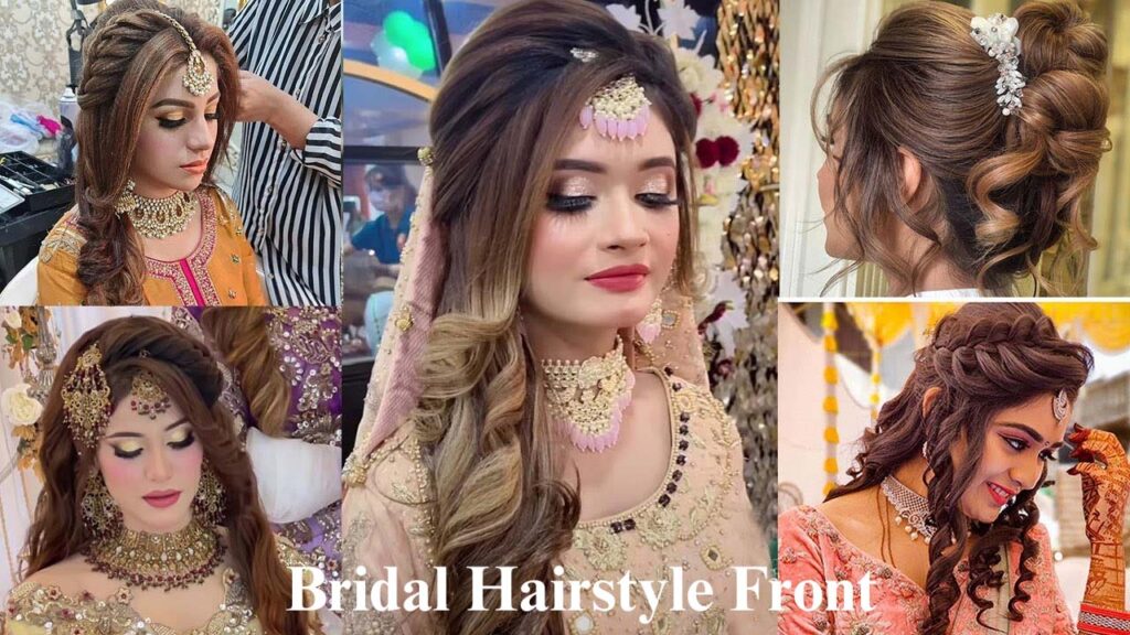 bridal hairstyle front