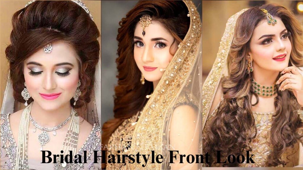 bridal hairstyle front